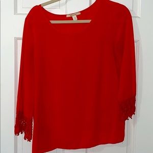 Red blouse